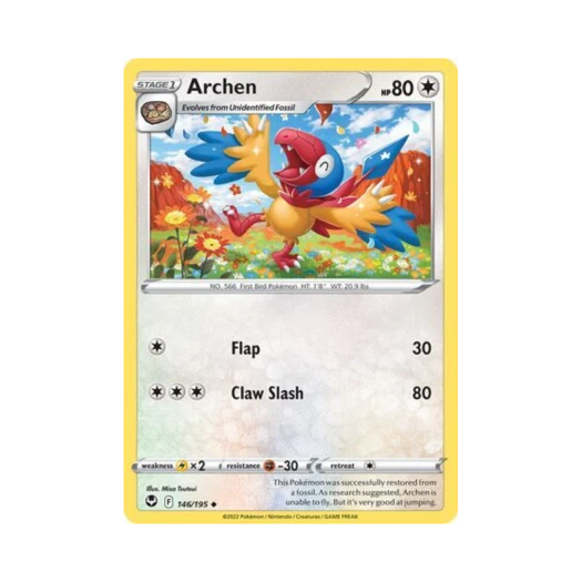 포켓몬 TCG 아켄 U 실버 템페스트 (영문판)