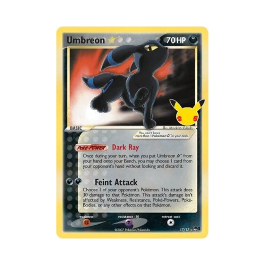 포켓몬 TCG 블래키 SR 셀레브레이션즈 (영문판) 카드 이미지