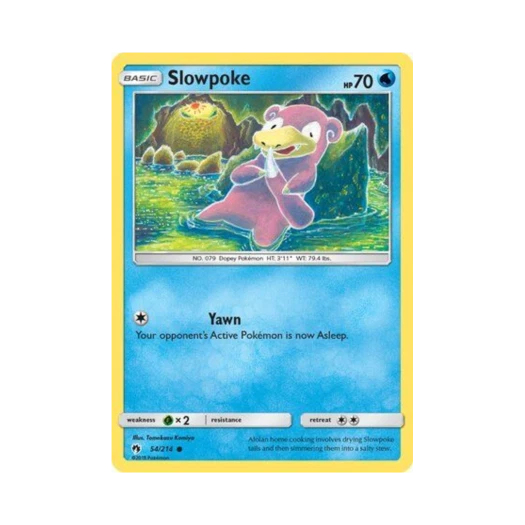 Pokemon TCG Slowpoke C Lost Thunder (English Ver.)
