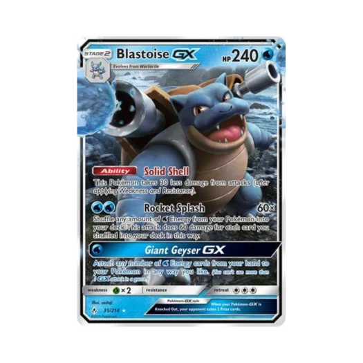 포켓몬 TCG 거북왕 GX RHG 언브로큰 본즈 (영문판)