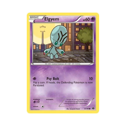 Pokemon TCG Elgyem C Next Destinies (English Ver.)