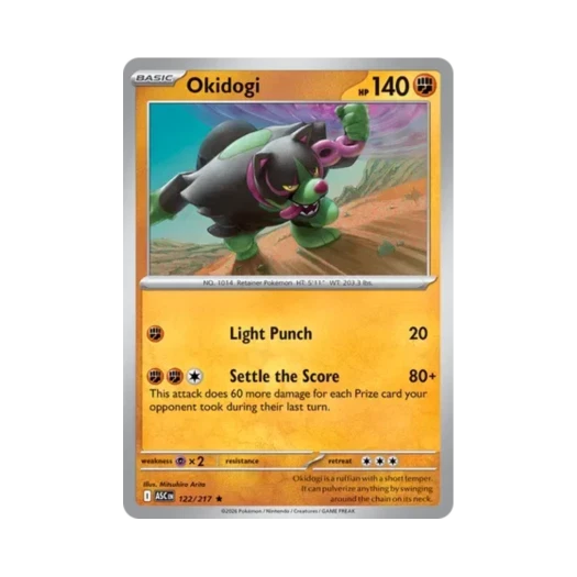 Pokemon TCG Okidogi R Mega Evolution Ascended Heroes (English Ver.)