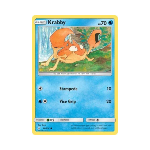 포켓몬 TCG 크랩 C 언브로큰 본즈 (영문판)