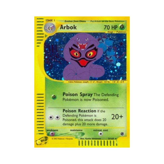 Pokemon TCG Arbok RH Expedition Base Set (English Ver.)