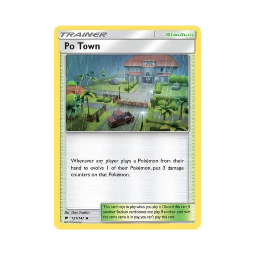 Pokemon TCG Po Town U Burning Shadows (English Ver.)
