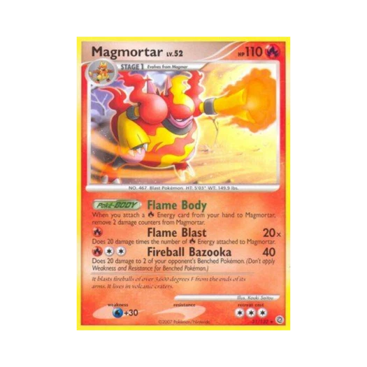 Pokemon TCG Magmortar R Secret Wonders (English Ver.)