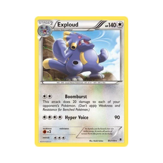 Pokemon TCG Exploud R Phantom Forces (English Ver.)
