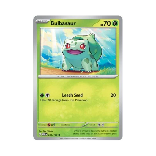 포켓몬 TCG 이상해씨 C 스칼렛 & 바이올렛 151 (영문판) 카드 이미지
