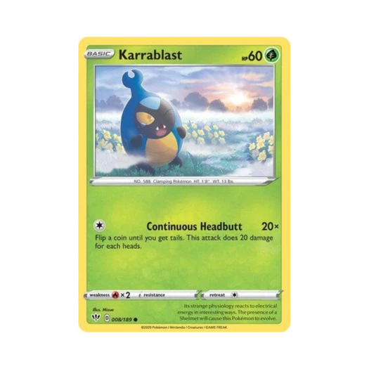 Pokemon TCG Karrablast C Darkness Ablaze (English Ver.)
