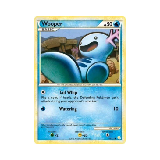 Pokemon TCG Wooper C HeartGold & SoulSilver (English Ver.)