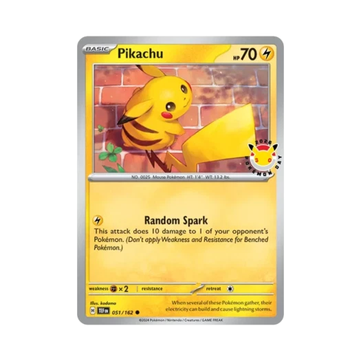 포켓몬 TCG 피카츄 C 템포럴 포시스 북미 30주년 기념 (영문판)