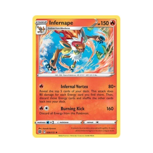 포켓몬 TCG 초염몽 RH 브릴리언트 스타즈 (영문판)