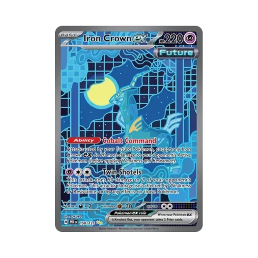 포켓몬 TCG 무쇠감투 ex SIR 프리즈매틱 에볼루션즈 (영문판)