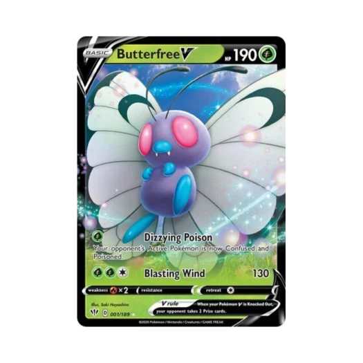 Pokemon TCG Butterfree V HRV Darkness Ablaze (English Ver.)