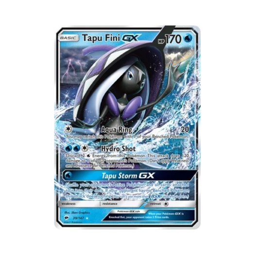 Pokemon TCG Tapu Fini GX RHG Burning Shadows (English Ver.)
