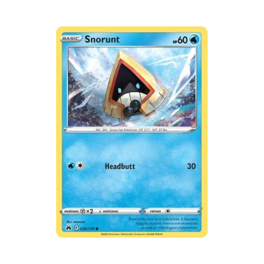 포켓몬 TCG 눈꼬마 C 크라운 제니스 (영문판)