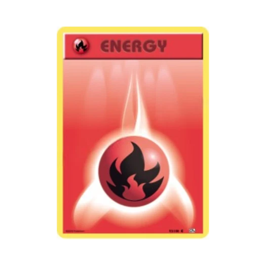 Pokemon TCG Basic Fire Energy C 20th Anniversary (Korean Ver.)