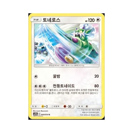 포켓몬 TCG 토네로스 C GG엔드 (한글판)