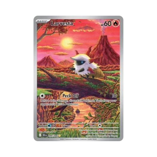 Pokemon TCG Larvesta IR Black Bolt (English Ver.)