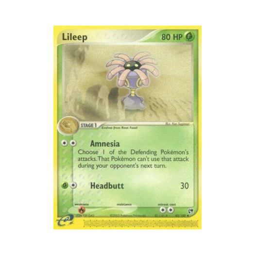 Pokemon TCG Lileep U EX Sandstorm (English Ver.)
