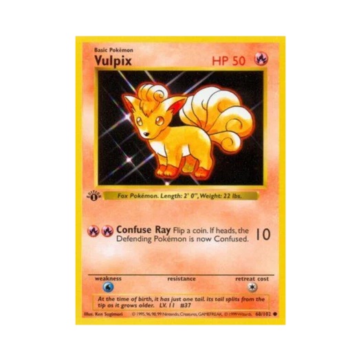 Pokemon TCG Vulpix C Base Set (English Ver.)