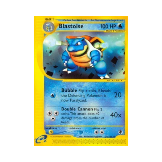 Pokemon TCG Blastoise R Expedition Base Set (English Ver.)