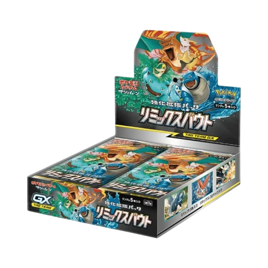 포켓몬 TCG 썬&문 강화 확장팩 리믹스바우트 박스 (일어판) 카드 이미지