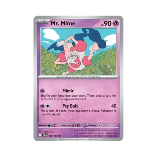 포켓몬 TCG 마임맨 C 저니 투게더 (영문판) 카드 이미지