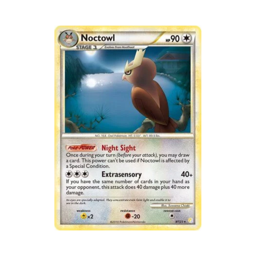 포켓몬 TCG 야부엉 RH 하트골드 & 소울실버 (영문판)