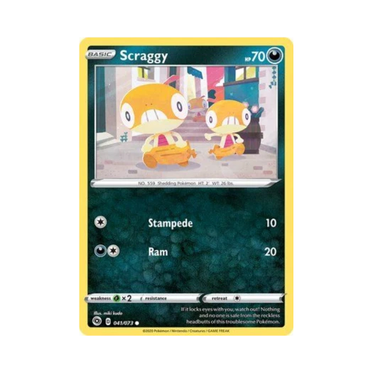 Pokemon TCG Scraggy C Champion's Path (English Ver.)