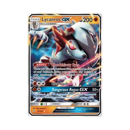 포켓몬 TCG 루가루암 GX RHG 가디언스 라이징 (영문판)