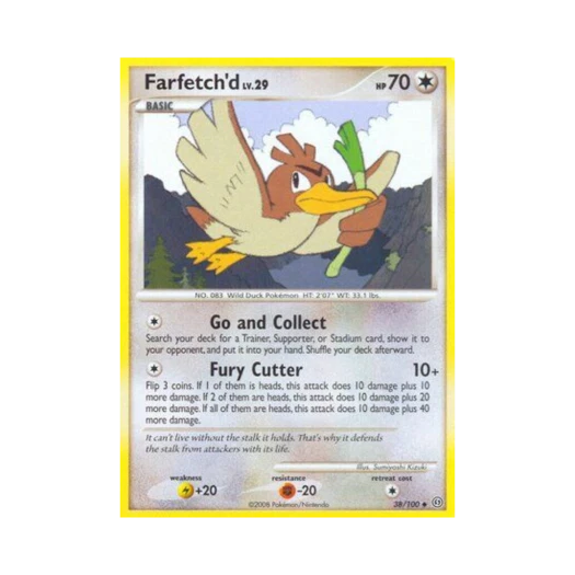 Pokemon TCG Farfetch'd U Stormfront (English Ver.)