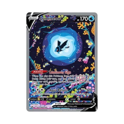 Pokemon TCG Lumineon V R Crown Zenith (English Ver.)