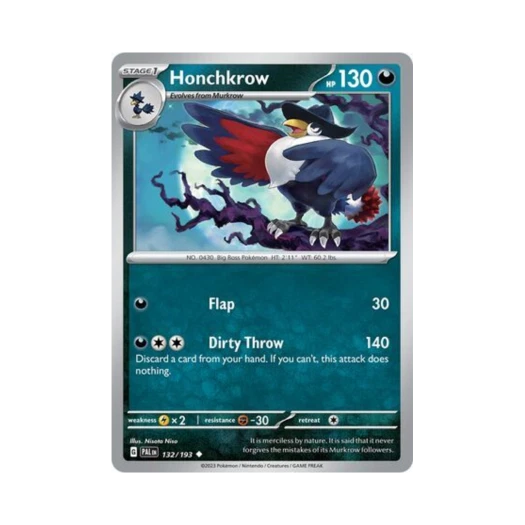 포켓몬 TCG 돈크로우 U 팔데아 이볼브드 (영문판) 카드 이미지