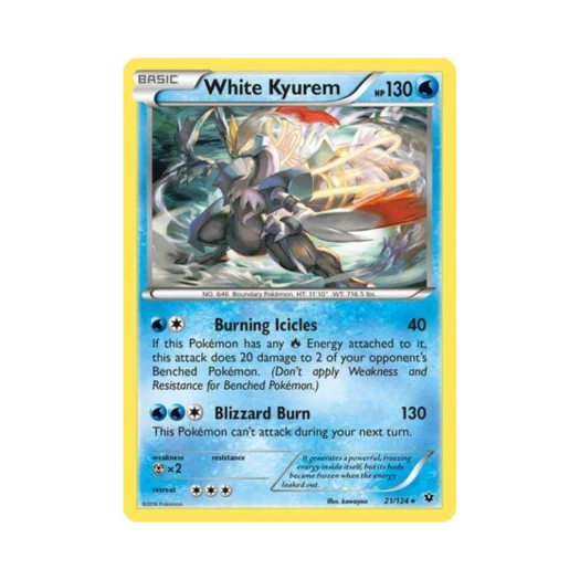 포켓몬 TCG 화이트 큐레무 RH 페이츠 컬라이드 (영문판)