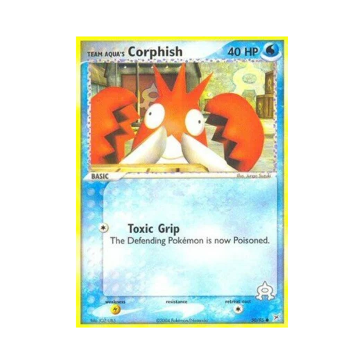 Pokemon TCG Team Aqua's Corphish C EX Team Magma vs Team Aqua (English Ver.)