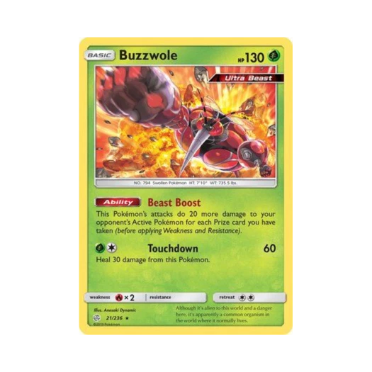 Pokemon TCG Buzzwole RH Cosmic Eclipse (English Ver.)