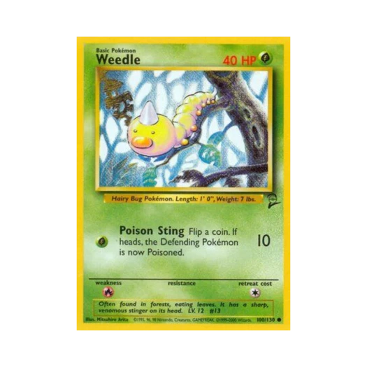 Pokemon TCG Weedle C Base Set 2 (English Ver.)