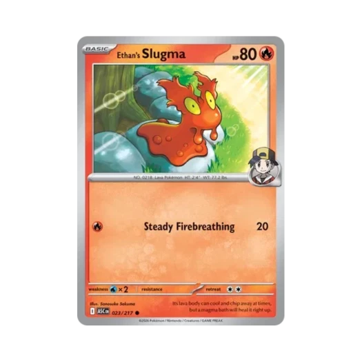 Pokemon TCG Ethan's Slugma C Mega Evolution Ascended Heroes (English Ver.)