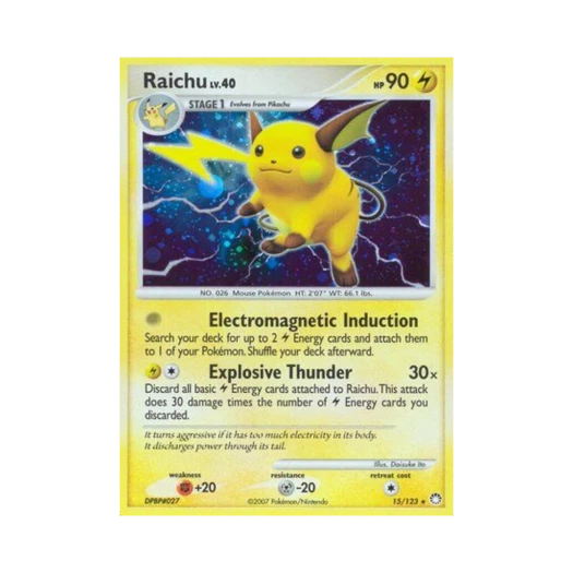 Pokemon TCG Raichu RH Mysterious Treasures (English Ver.)