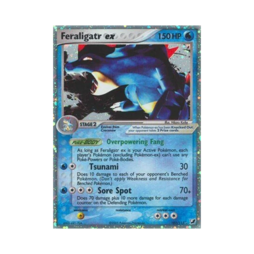 포켓몬 TCG 장크로다일 ex RHe EX 언씬 포시스 (영문판)