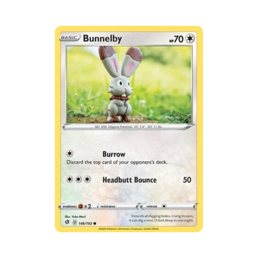 Pokemon TCG Bunnelby C Rebel Clash (English Ver.)