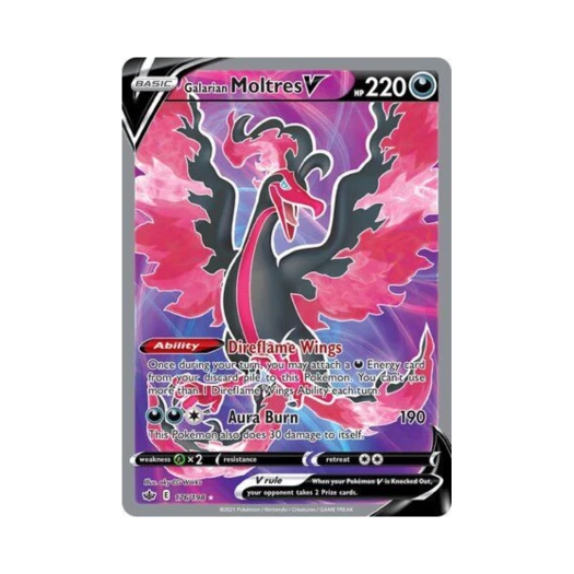 포켓몬 TCG 가라르 파이어 V RU 칠링 레인 (영문판)