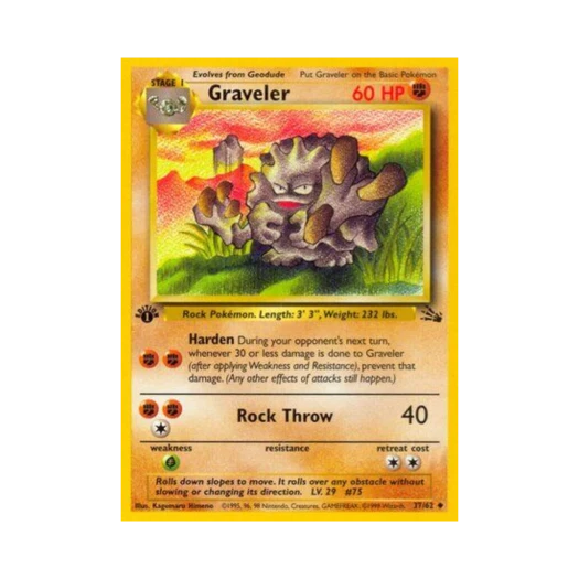 포켓몬 TCG 데구리 U 포실 (영문판)