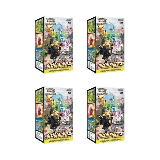 포켓몬 TCG 소드&실드 강화 확장팩 이브이 히어로즈 4박스 (총 120팩/한글판) 카드 이미지