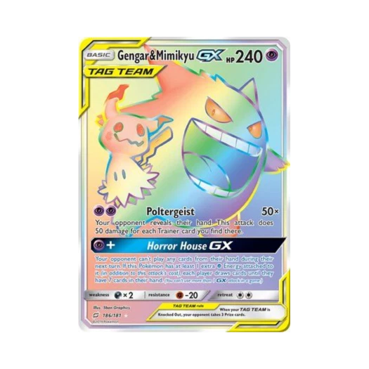 Pokemon TCG Gengar & Mimikyu GX RR Team Up (English Ver.)