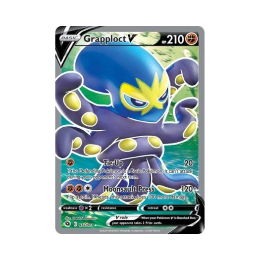 Pokemon TCG Grapploct V RU Champion's Path (English Ver.)