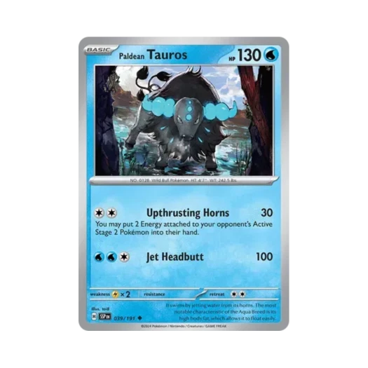 포켓몬 TCG 팔데아 켄타로스 U 서징 스파크 (영문판) 카드 이미지