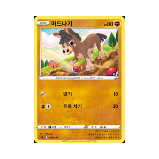 포켓몬 TCG 머드나기 소드&실드 스타터 세트 V 격투 (한글판)