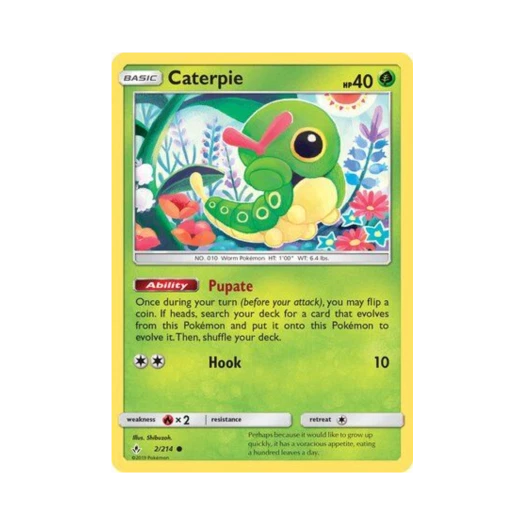 포켓몬 TCG 캐터피 C 언브로큰 본즈 (영문판)